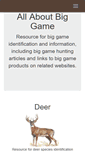 Mobile Screenshot of gameanimal-identification.com